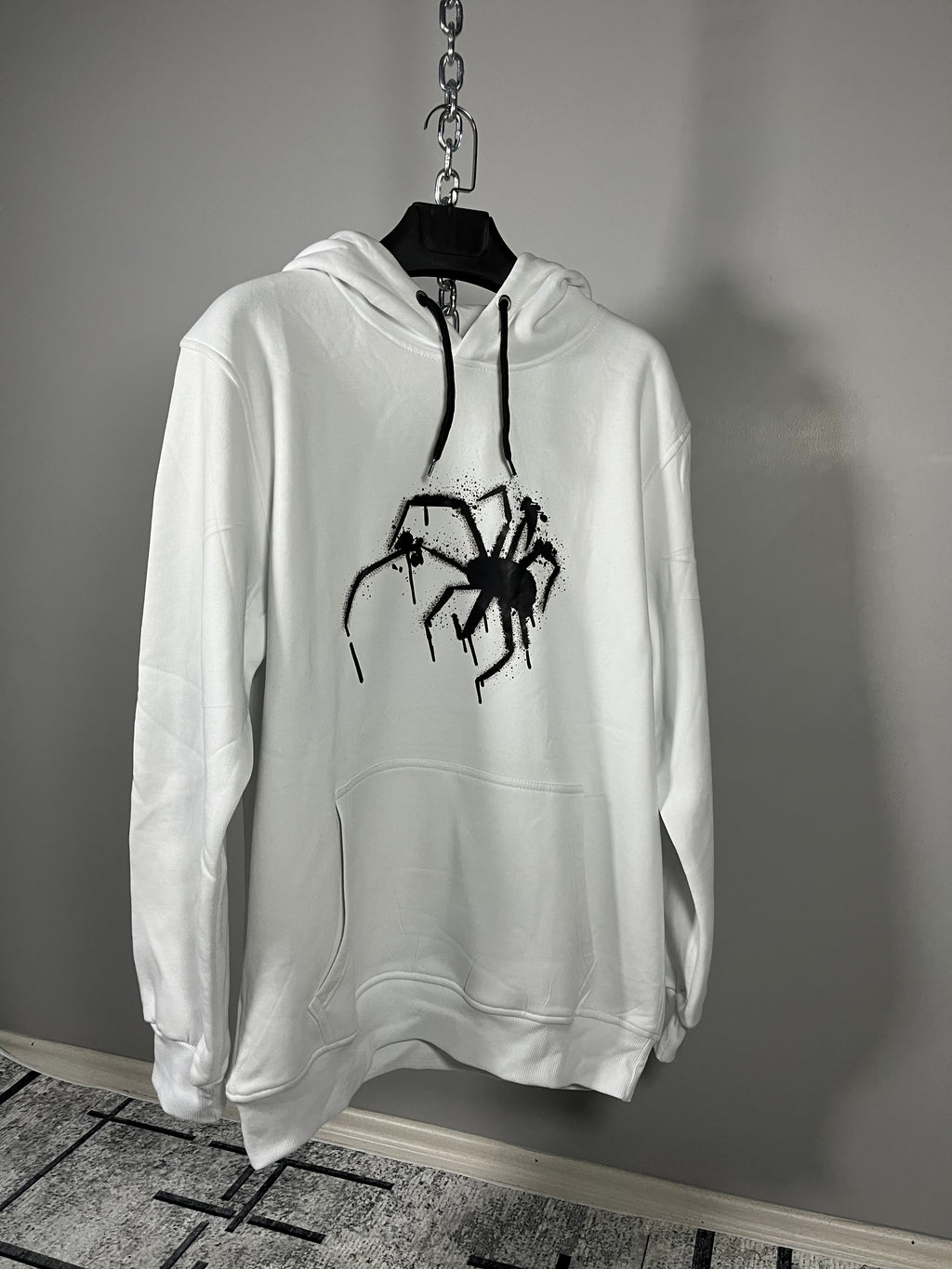THE PERFECT TRAP — Örümcek Baskılı Hoodie